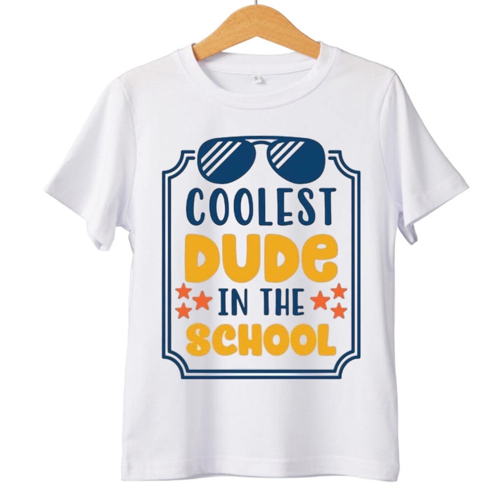 Coolest Dude In The School Short Sleeve T-Shirt